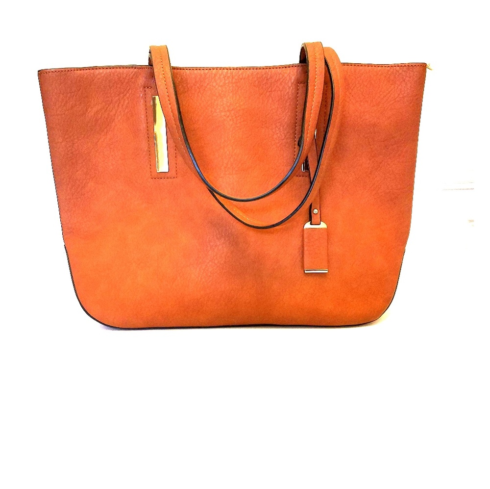 Vegan Leather Bag with matching pouch